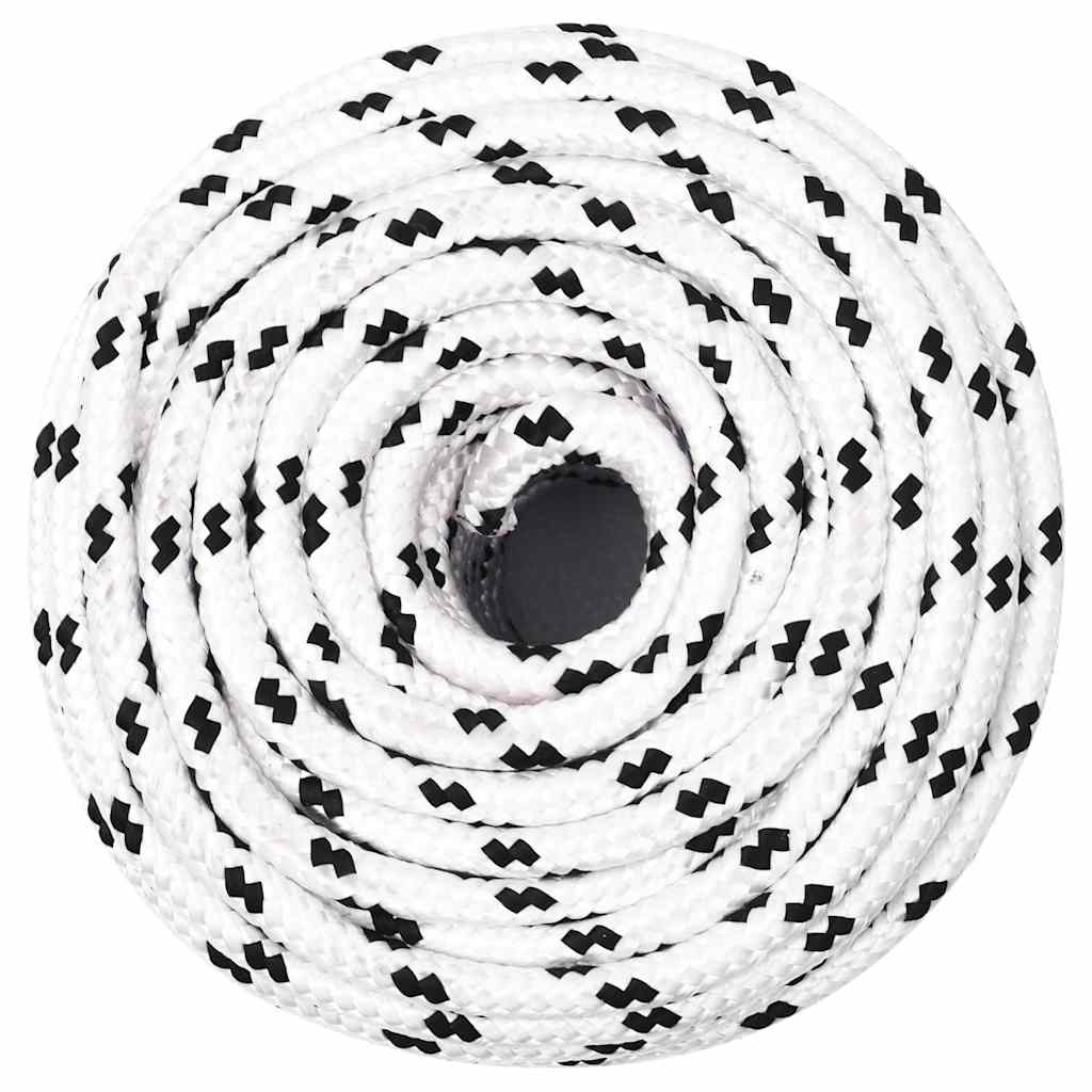 vidaXL Work Rope White 10 mm 100 m Polyester 3