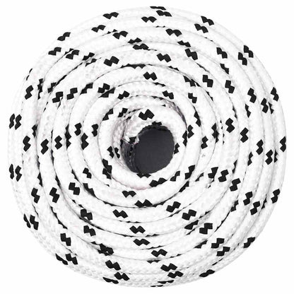 vidaXL Work Rope White 10 mm 100 m Polyester 3