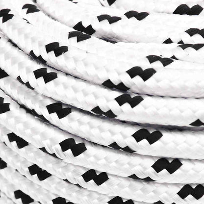 vidaXL Work Rope White 10 mm 100 m Polyester 4