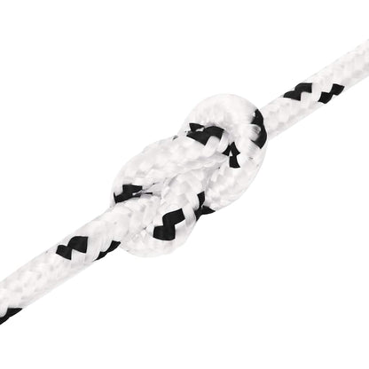vidaXL Work Rope White 10 mm 100 m Polyester 5