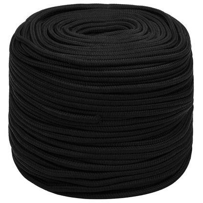 vidaXL Work Rope Black 8 mm 250 m Polyester 2