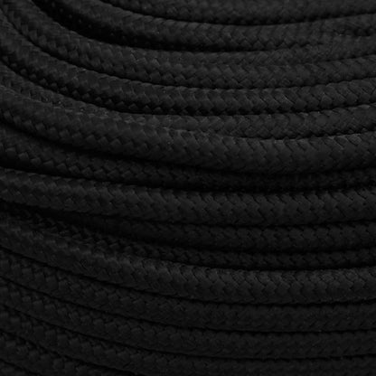 vidaXL Work Rope Black 8 mm 250 m Polyester 4