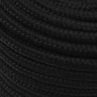 vidaXL Work Rope Black 12 mm 100 m Polyester 4