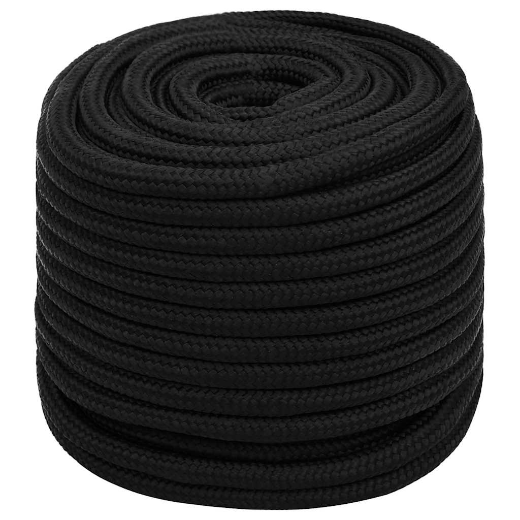 vidaXL Work Rope Black 18 mm 100 m Polyester 2