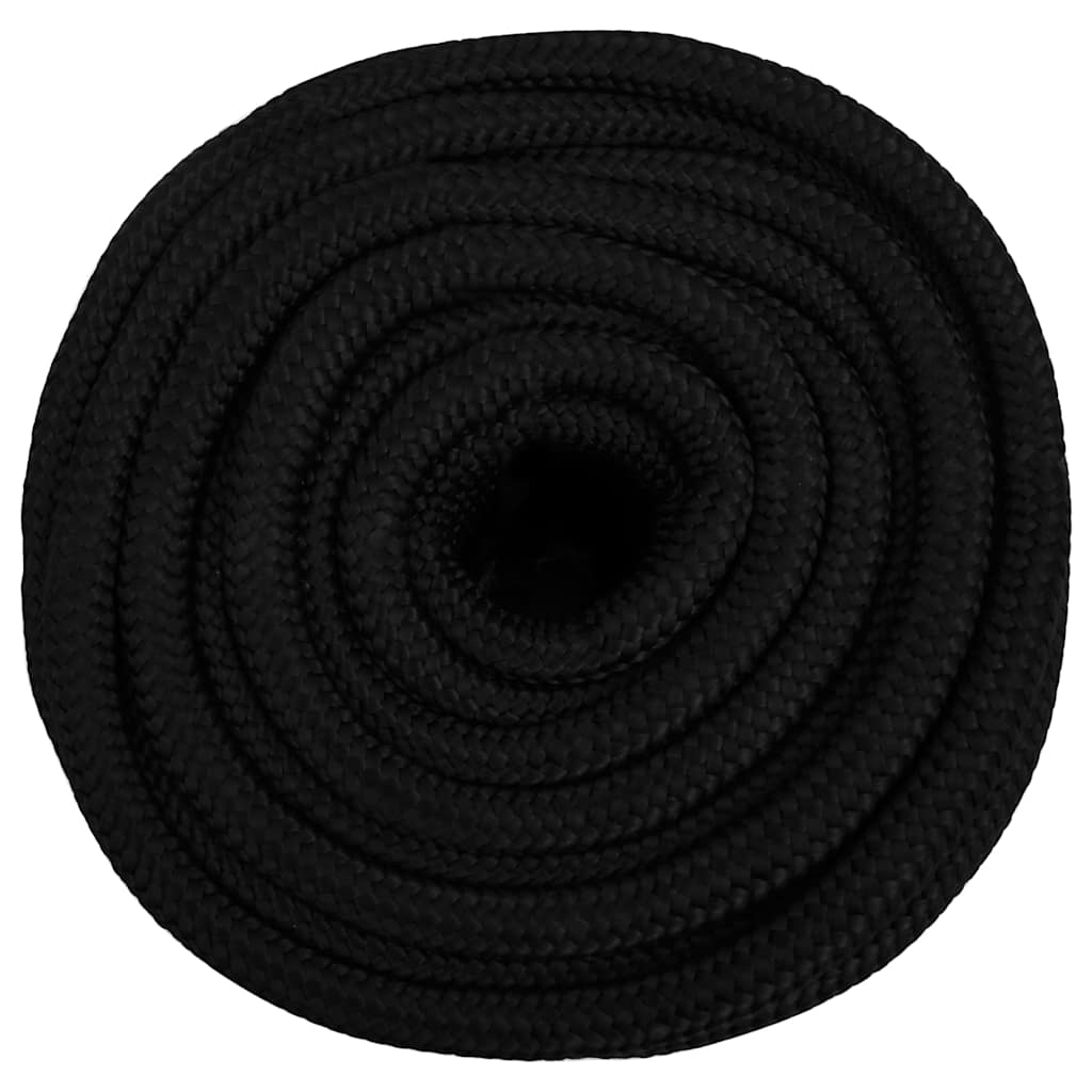 vidaXL Work Rope Black 18 mm 100 m Polyester 3
