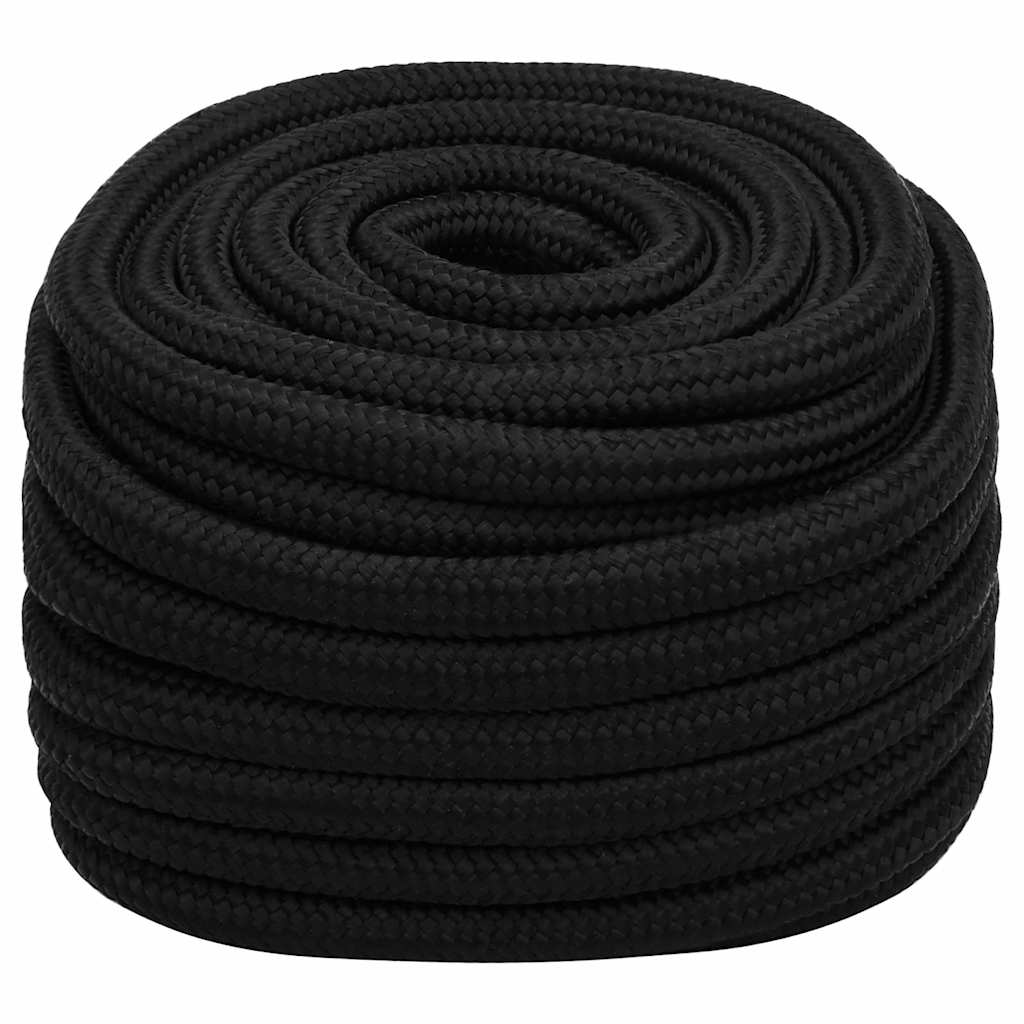 vidaXL Work Rope Black 20 mm 25 m Polyester 2