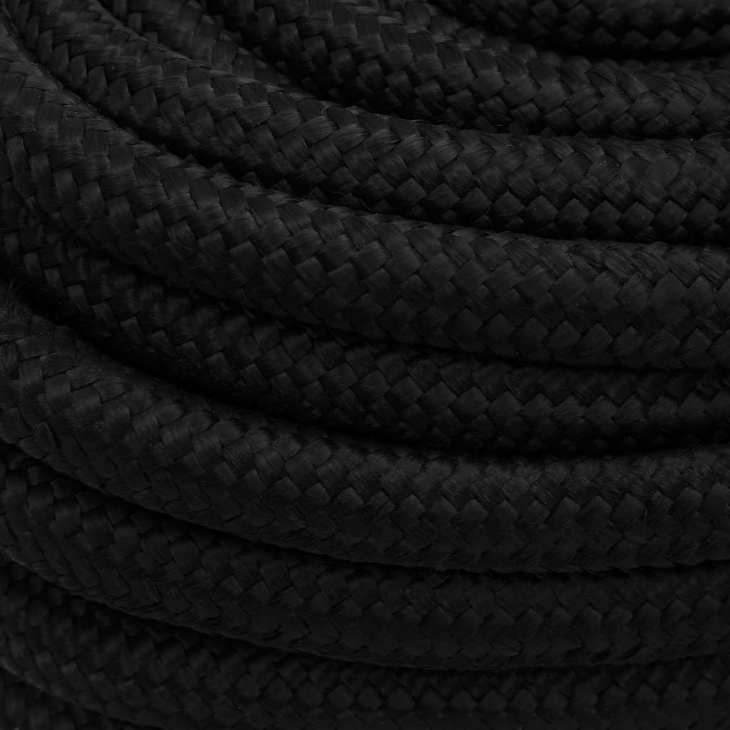 vidaXL Work Rope Black 20 mm 25 m Polyester 4