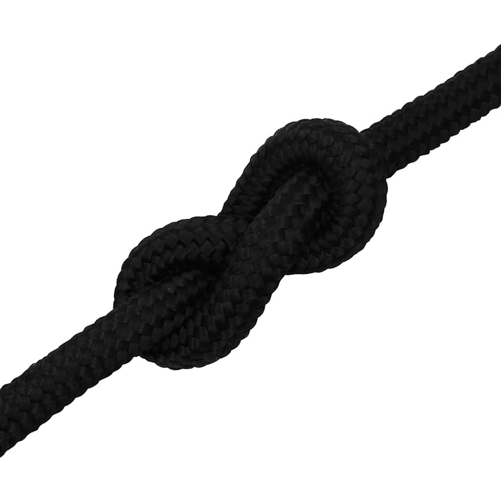 vidaXL Work Rope Black 20 mm 25 m Polyester 5