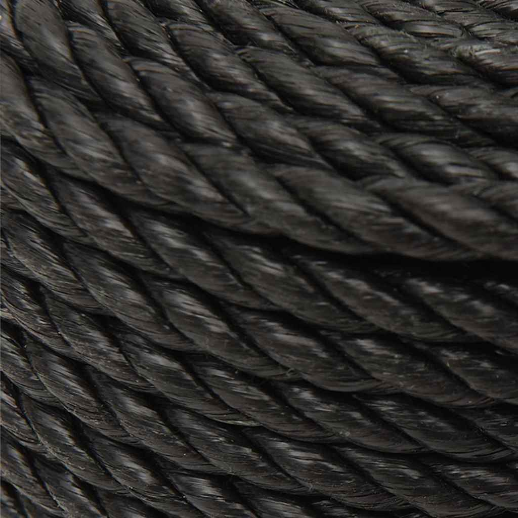 vidaXL Work Rope Black 12 mm 250 m Polypropylene 4