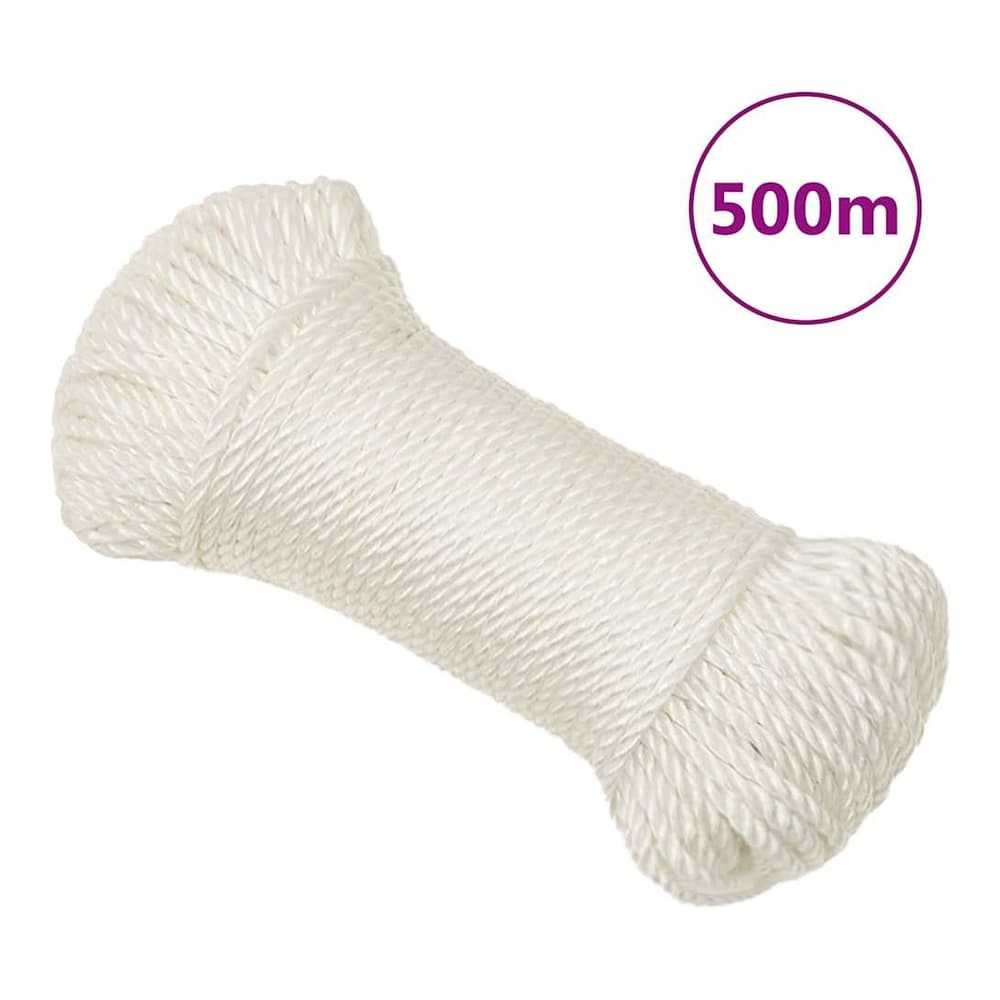 Work Rope Polypropylene White Length 500 m 8 mm