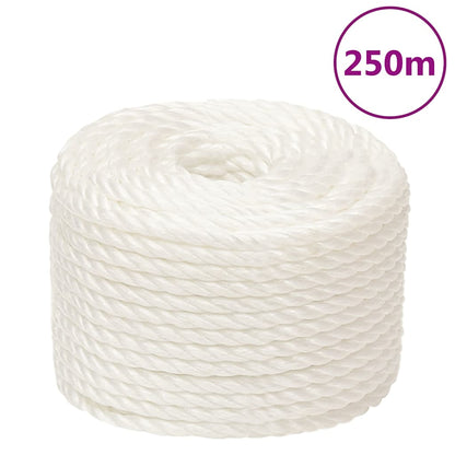 vidaXL Work Rope White 12 mm 250 m Polypropylene 1
