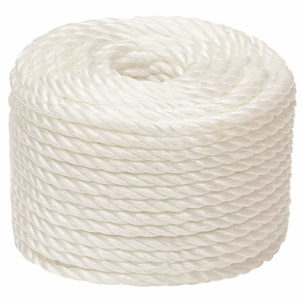 vidaXL Work Rope White 12 mm 250 m Polypropylene 2