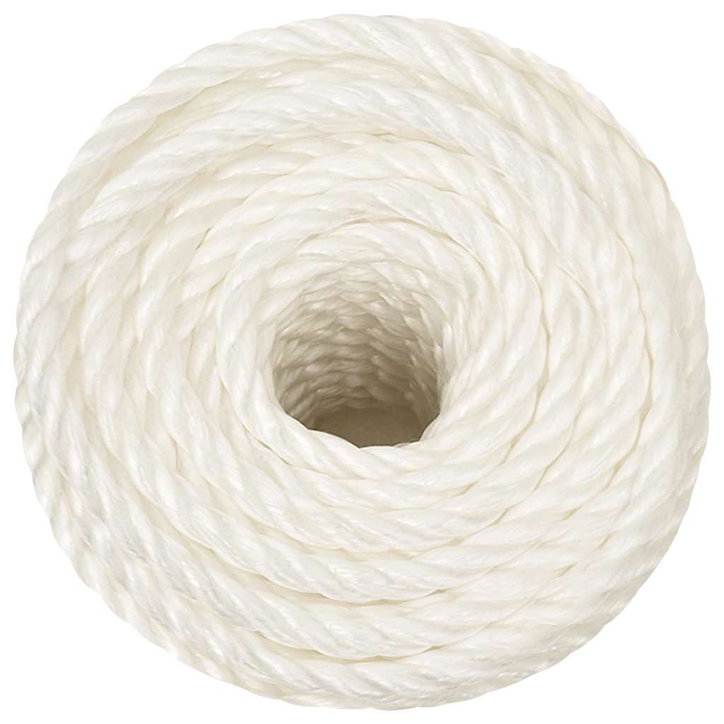 vidaXL Work Rope White 12 mm 250 m Polypropylene 3