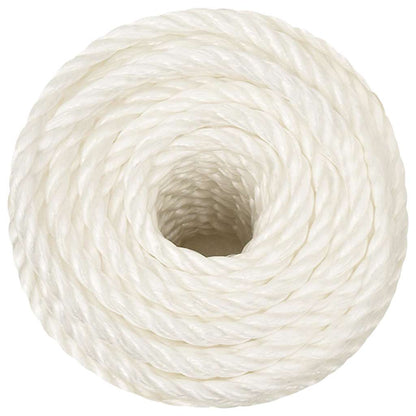 vidaXL Work Rope White 12 mm 250 m Polypropylene 3