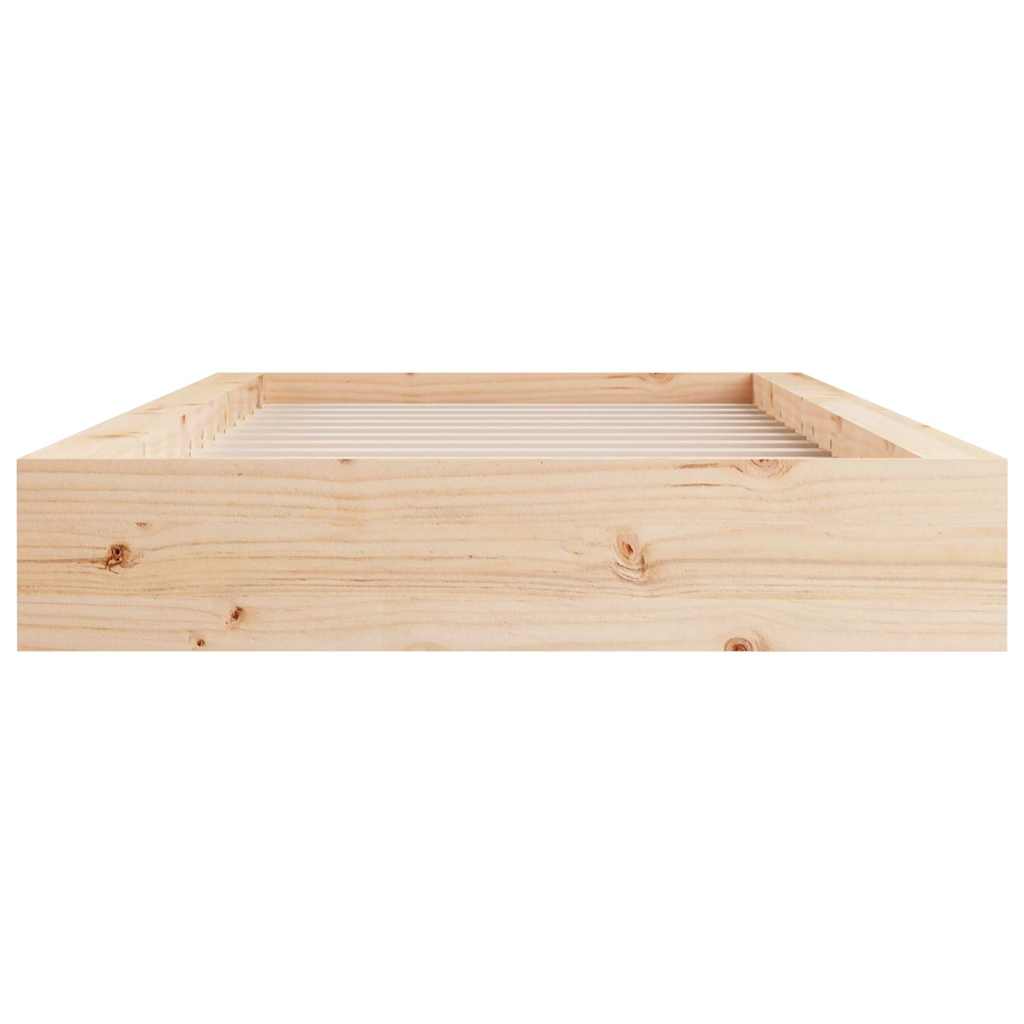 vidaXL Bed Frame without Mattress 90x200 cm Solid Wood 4