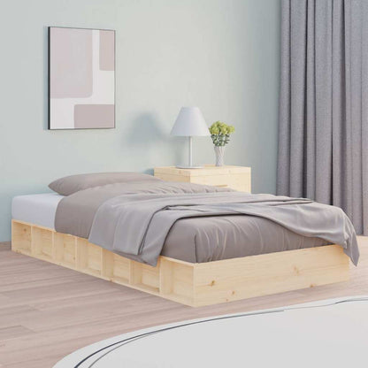vidaXL Bed Frame without Mattress 90x200 cm Solid Wood 1