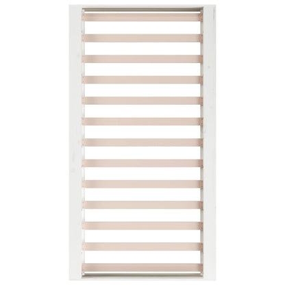 vidaXL Bed Frame without Mattress White 90x200 cm Solid Wood 6