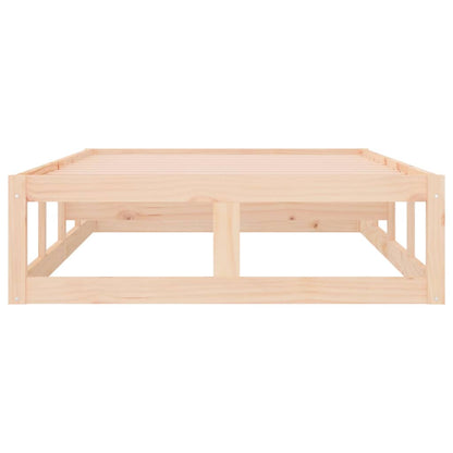 vidaXL Bed Frame without Mattress 75x190 cm Small Single Small Single Solid Wood 5