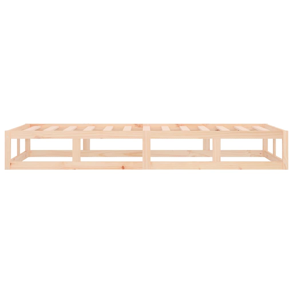 vidaXL Bed Frame without Mattress 75x190 cm Small Single Small Single Solid Wood 6