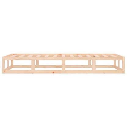 vidaXL Bed Frame without Mattress 75x190 cm Small Single Small Single Solid Wood 6