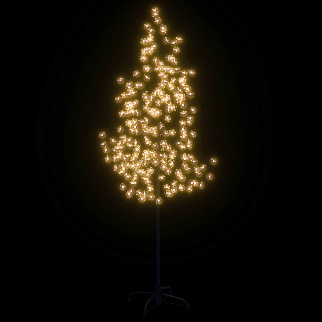 345133 vidaXL Cherry Blossom LED Tree Warm White 220 LEDs 220 cm 3