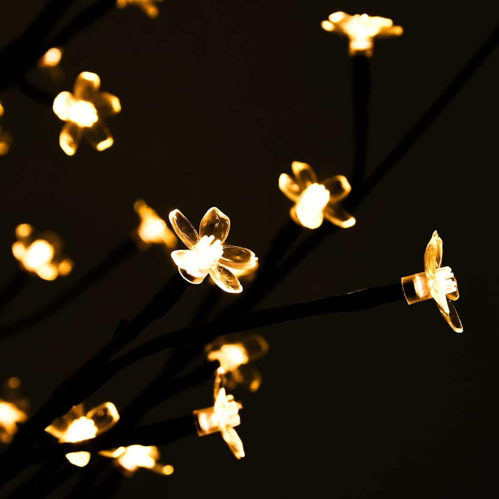 345133 vidaXL Cherry Blossom LED Tree Warm White 220 LEDs 220 cm 4