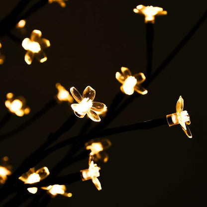 345133 vidaXL Cherry Blossom LED Tree Warm White 220 LEDs 220 cm 4