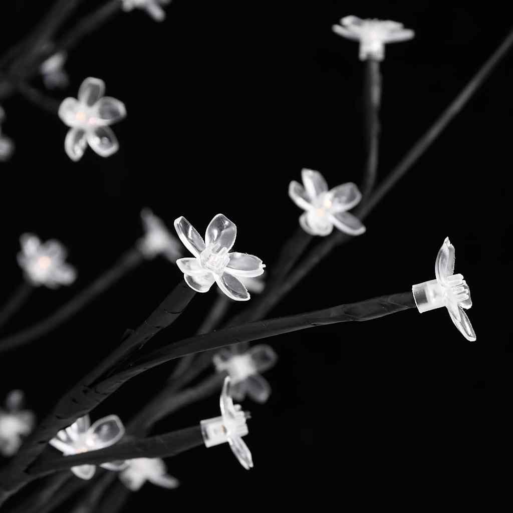 345133 vidaXL Cherry Blossom LED Tree Warm White 220 LEDs 220 cm 5