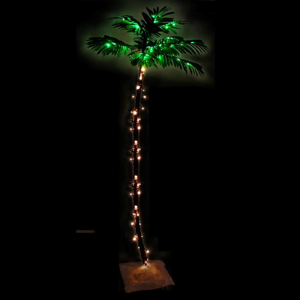 vidaXL LED Palm Tree Warm White 96 LEDs 180 cm 3
