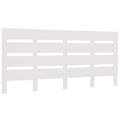 vidaXL Headboard White 200x3x80 cm Solid Wood Pine 2