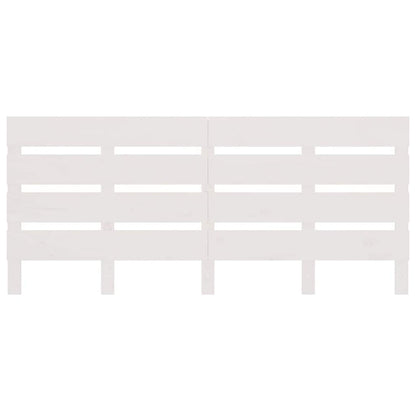 vidaXL Headboard White 200x3x80 cm Solid Wood Pine 4