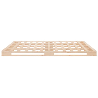 Pallet Bed without Mattress Solid Wood Length Natural