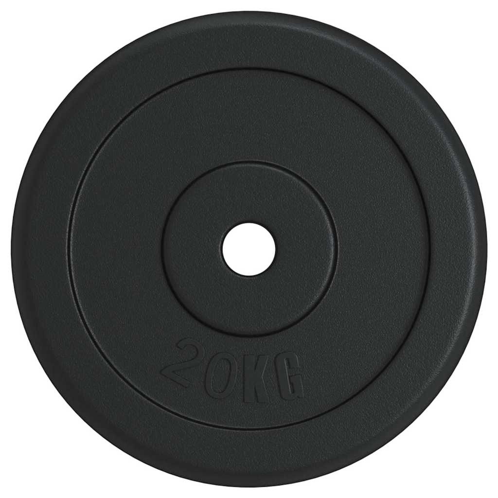 vidaXL Weight Plate 20 kg Cast Iron 2
