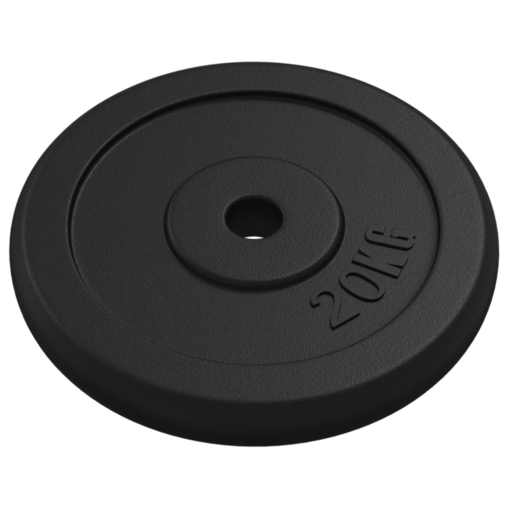 vidaXL Weight Plate 20 kg Cast Iron 3