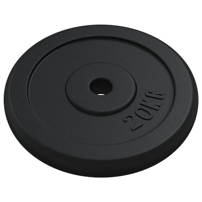 vidaXL Weight Plate 20 kg Cast Iron 3