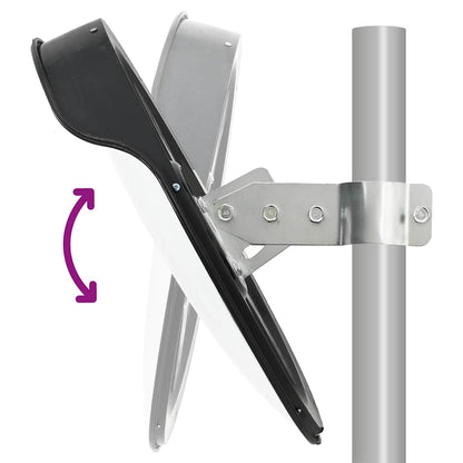 vidaXL Outdoor Convex Traffic Mirror Black Ø45 cm Polycarbonate 6