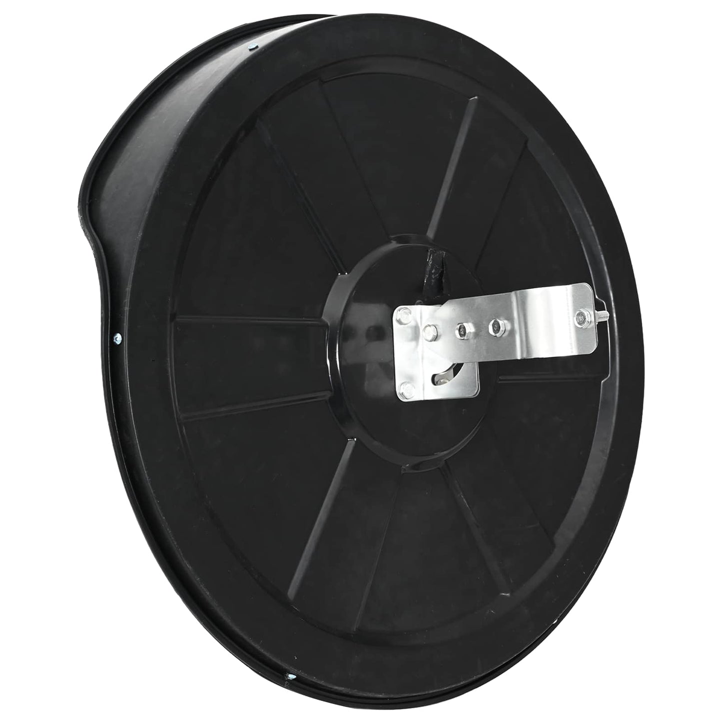 vidaXL Outdoor Convex Traffic Mirror Black Ø60 cm Polycarbonate 4