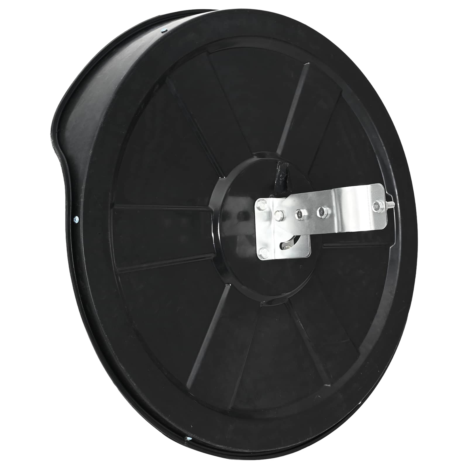 vidaXL Outdoor Convex Traffic Mirror Black Ø60 cm Polycarbonate 4