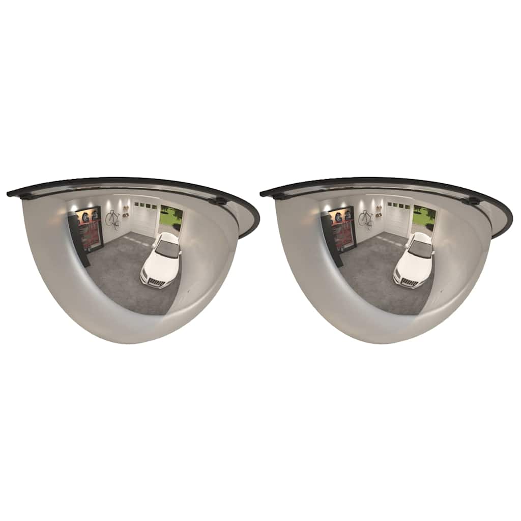 vidaXL Half Domed Traffic Mirrors 2 pcs Ø30 cm Acrylic 2