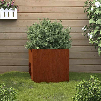 vidaXL Planter 49x47x46 cm Corten Steel 1