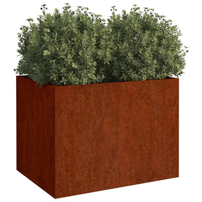 vidaXL Planter 62x47x46 cm Corten Steel 3