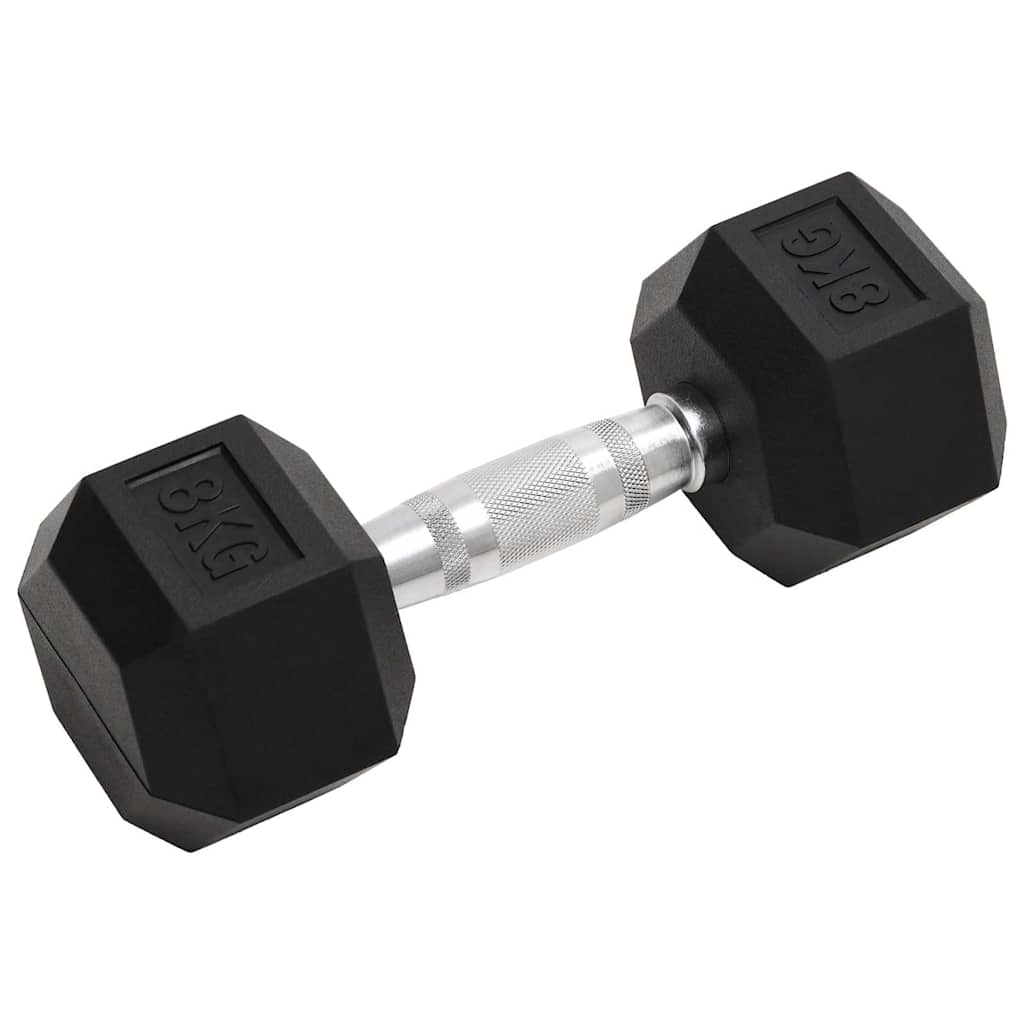 vidaXL Dumbbells 2 pcs 8 kg Total Cast Iron 2