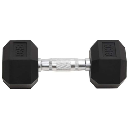 vidaXL Dumbbells 2 pcs 8 kg Total Cast Iron 3
