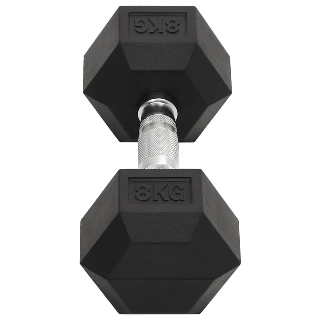 vidaXL Dumbbells 2 pcs 8 kg Total Cast Iron 5