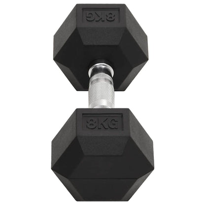 vidaXL Dumbbells 2 pcs 8 kg Total Cast Iron 5