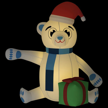vidaXL Christmas Inflatable Teddy Bear LED 180 cm 2