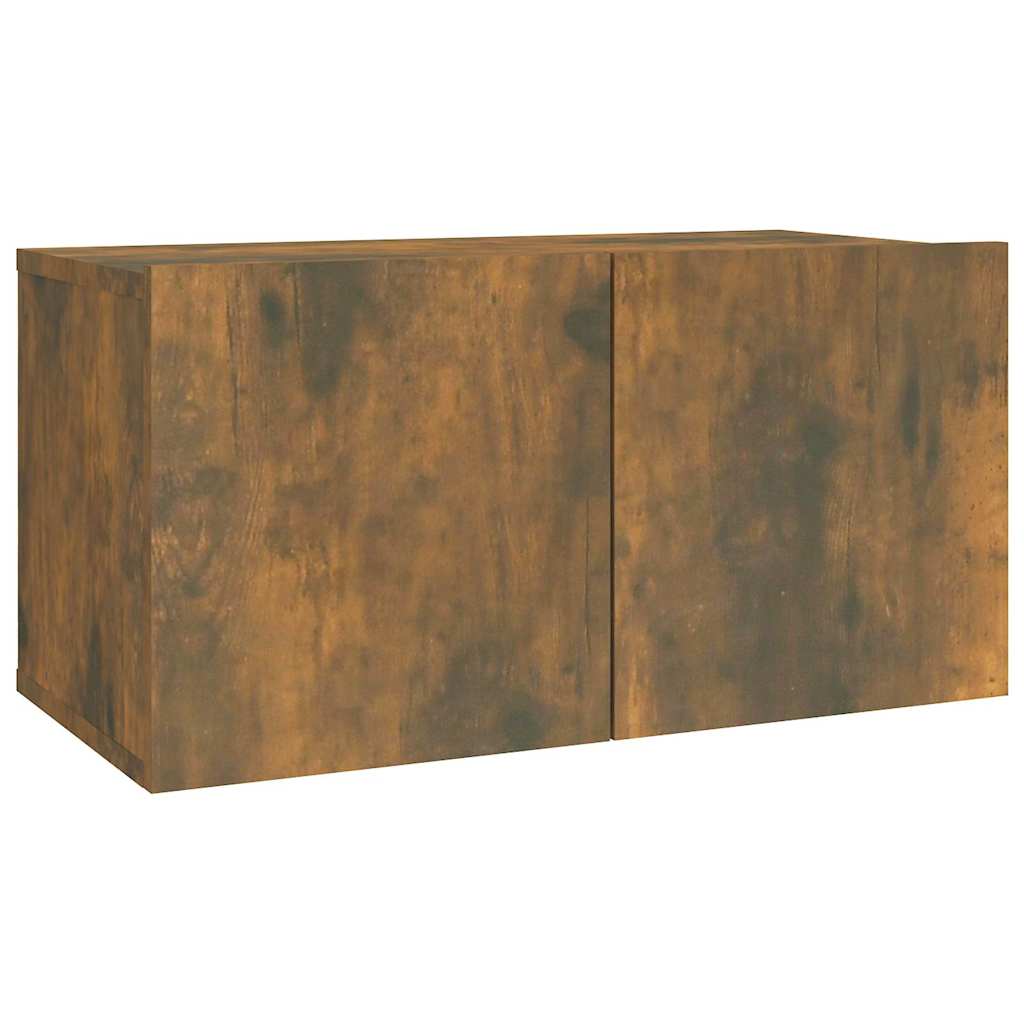 vidaXL 2 Piece TV Cabinet Set Smoked Oak Engineered Wood 5