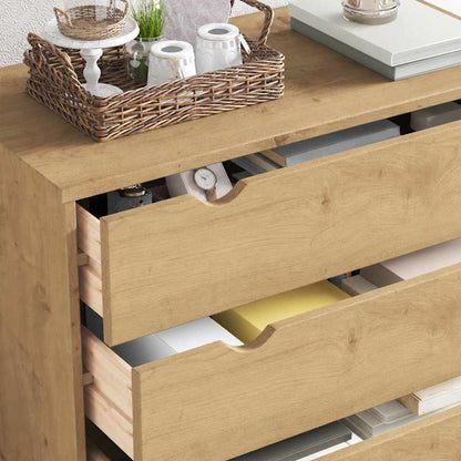 vidaXL Drawer Cabinet OTTA 76.5x39.5x90cm Solid Wood Pine 4