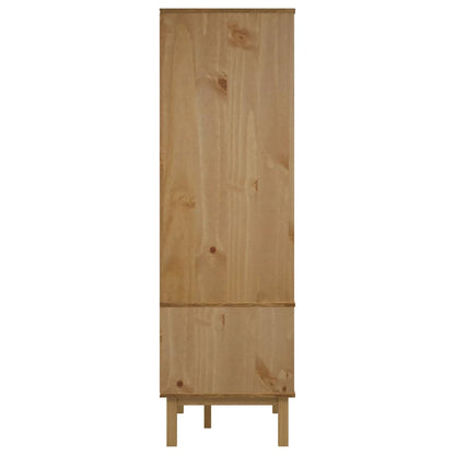 vidaXL Wardrobe | Brown and grey | Solid pinewood, engineered wood | Standard 5