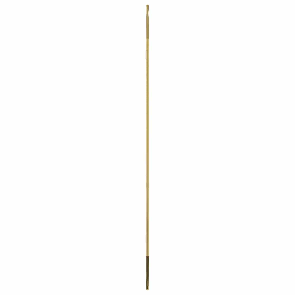 vidaXL Wall Mirror Gold 90x40 cm Oval 4